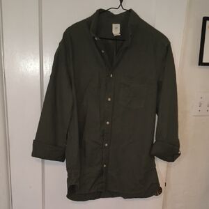 H&M | Dark Green Men's Dress Shirt